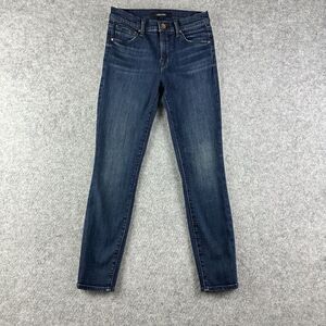 J Brand Jeans Womens 26 Blue Sabotage Dark Wash Skinny Stretch Denim Preppy*